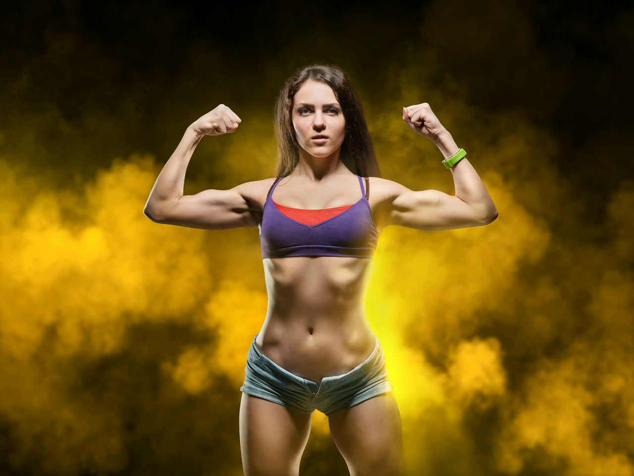 Athletic girls in Changsha